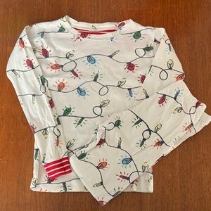 🫐3/$30 Hatley Kids Pajama Set with Colorful Lights size 6